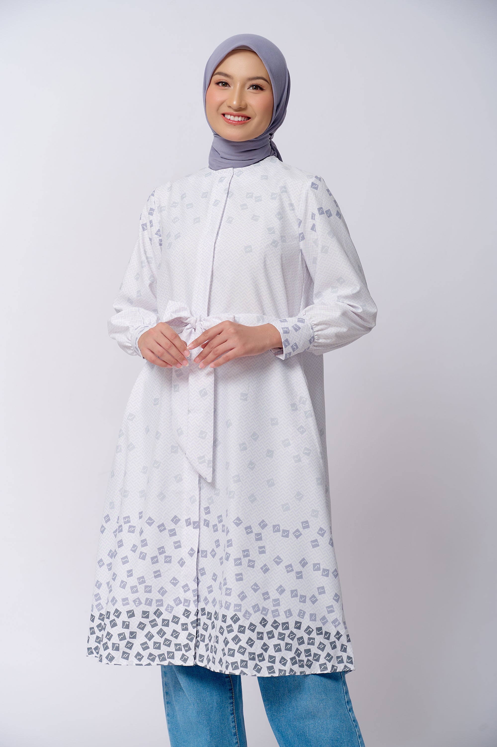ZM Zaskia Mecca - Felva Midi Dress - Aksara Nusantara - Edisi Aksara Lampung